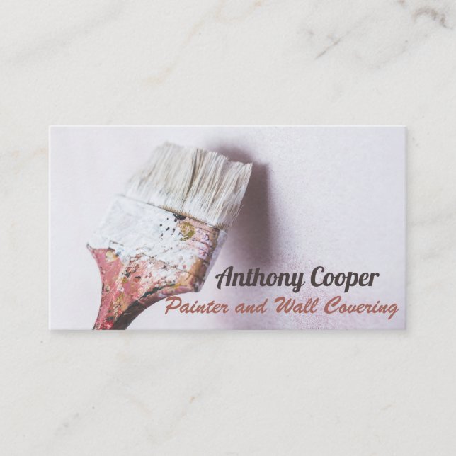 Personalized painting photo business card (Front)