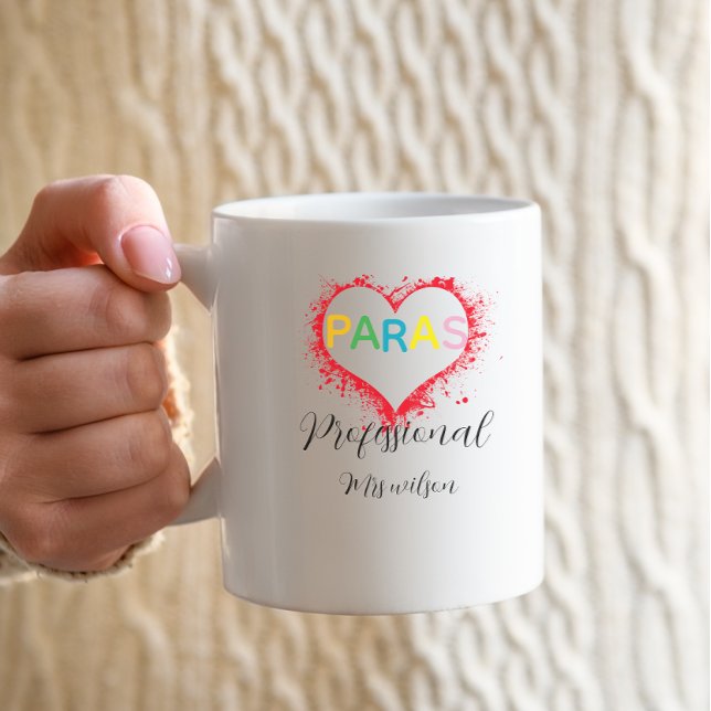 Personalized paraprofessional educator teacher coffee mug (Creator Uploaded)