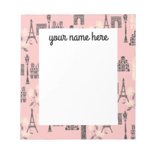 Personalized Paris Notepad