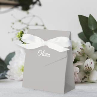 Personalized  Party Box Gift Bag Favour neutral