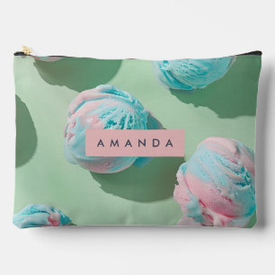 Personalized Pastel Cotton Candy Dream Aesthetic Accessory Pouch