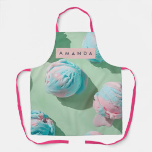 Personalized Pastel Cotton Candy Dream Aesthetic Apron