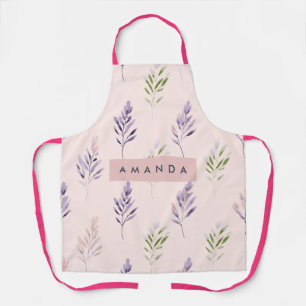 Personalized Pastel Elegant Lavender Pastel Apron