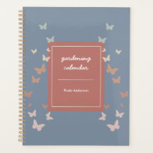 Personalized Pastel Gardening Journal Planner