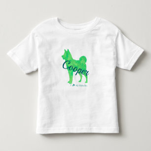 Personalized Pastel Green Shiba Inu T-Shirt 柴犬