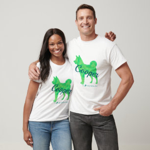 Personalized Pastel Green Shiba Inu T-Shirt 柴犬