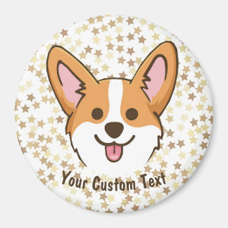 Personalized Pembroke Welsh Corgi Puppy Dog Stars Magnet