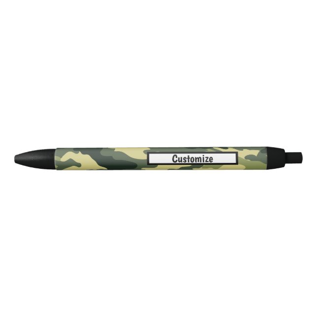Personalized Pens - Camouflage Green (Front)