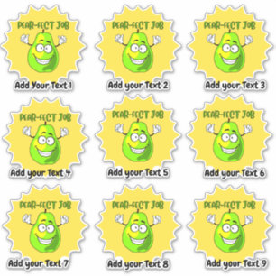 Personalized Perfect Job Teacher Reward Sticker
