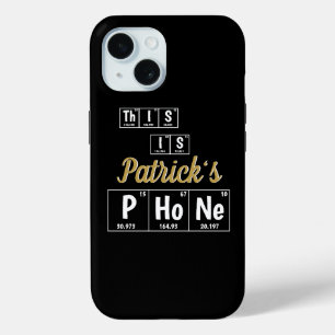 Personalized Periodic Table of Elements Chemistry  iPhone 15 Case