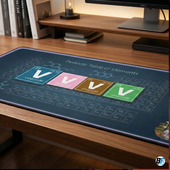 Personalized Periodic Table of Elements Custom P Desk Mat (Creator Uploaded)