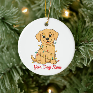 Personalized Pet Christmas Ornament Front & Back