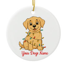 Personalized Pet Christmas Ornament Front & Back