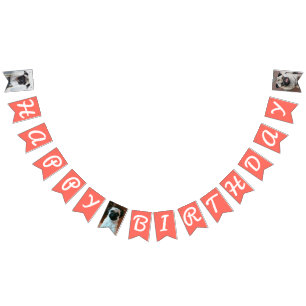 Personalized Pet Dog Photo Happy Birthday Bunting