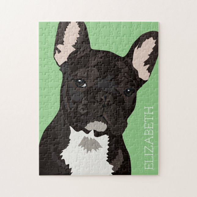 Personalized Pet French Bulldog Jigsaw Puzzle (Vertical)