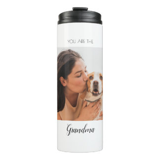 Personalized Pet Photo Dog Grandma Mother's Day Thermal Tumbler