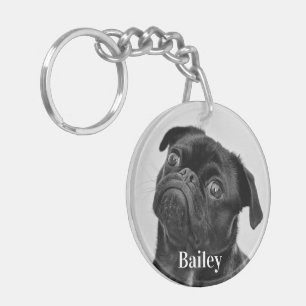 Personalized Pet Photo Dog Lover Key Ring