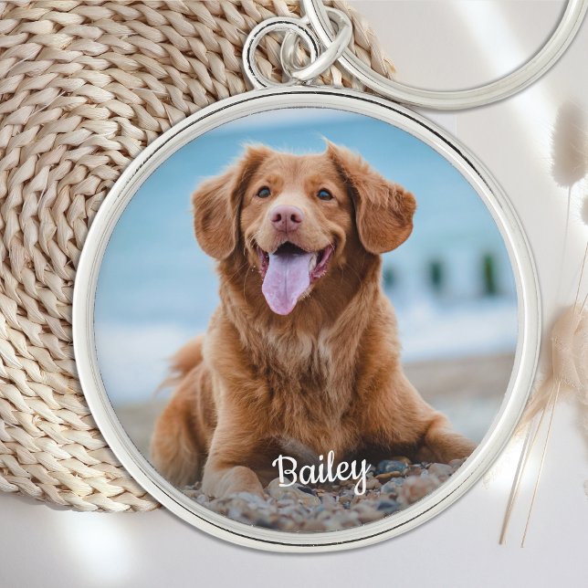 Personalized Pet Photo Memorial Keepsake Dog Lover Key Ring (Creator Uploaded)