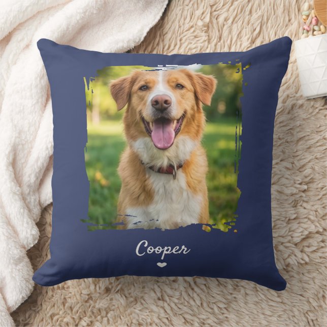  Personalized Pet Photo Pillow with Name - 20 x 20 (Blanket)
