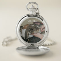 Personalized Pet Photo Pocket Watch