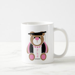 Personalized Phd cute female teddy bear Coffee Mug