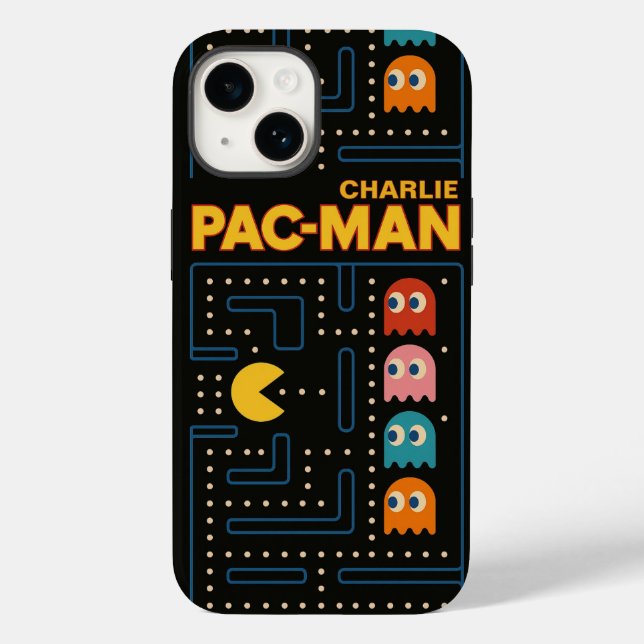 Personalized phone case pacman gamers retro 80s  (Back)