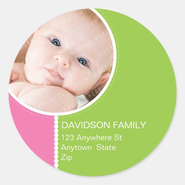 PERSONALIZED PHOTO ADDRESS LABELS :: goodcheer 8 (Front)