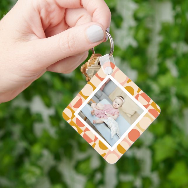 Personalized Photo and Pattern Key Ring (Hand)