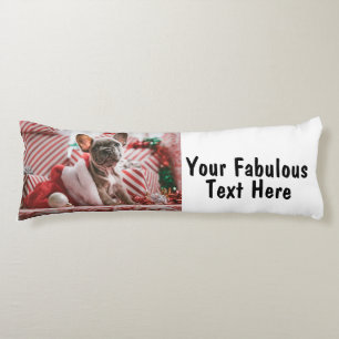 Personalized Photo and Text Body Cushion