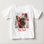 Personalized Photo and Text Funny Baby T-Shirt<br><div class="desc">Personalized Repeating Photo and Text Funny Baby toddler t-shirt</div>