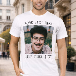 Personalized Photo and Text Or Name Ugly Funny T-Shirt