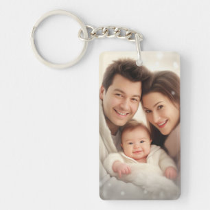 Personalized Photo and Text Photo Acrylic Keychain
