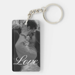 Personalized Photo and Text Photo Collage Keychain
