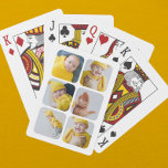 Personalized Photo and Text Photo Collage Playing Cards<br><div class="desc">Make a Personalized family Photo playing cards  from Ricaso - add your own photographs</div>