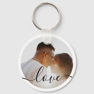 Personalized Photo and Text Photo Key Ring