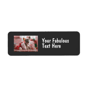 Personalized Photo and Text Return Address Label