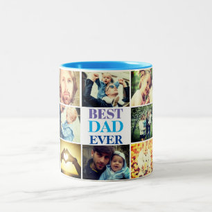 Personalized photo and text  Two-Tone coffee mug