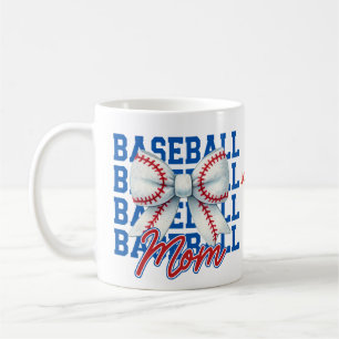 Personalized Photo Baseball Mom Mug
