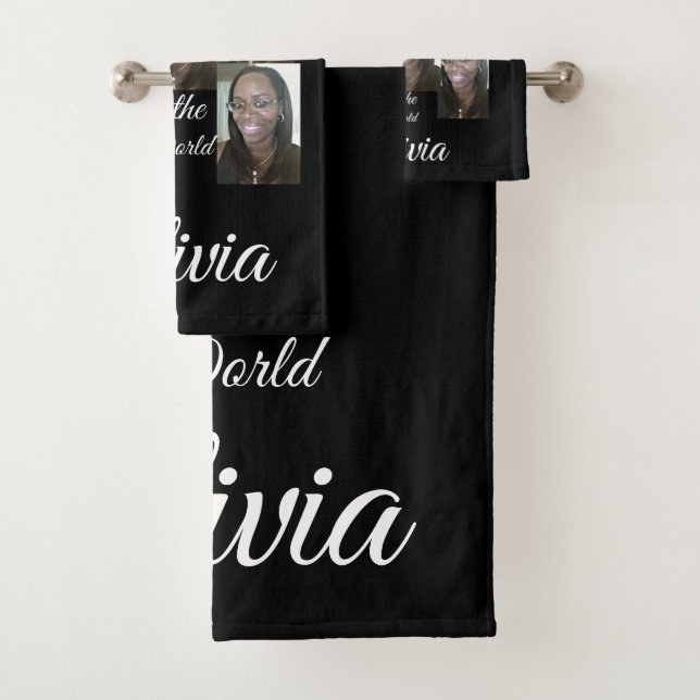 PERSONALIZED PHOTO  BATH TOWEL SET (Insitu)