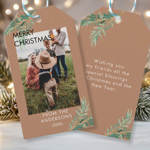 Personalized Photo Christmas gift tags