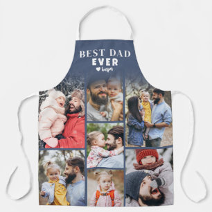 Personalized Photo Collage Best Dad Apron
