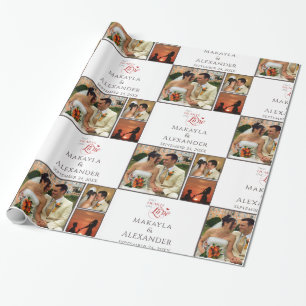 Personalized Photo Collage Keepsake Wrapping Paper