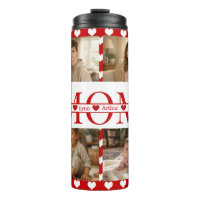 Personalized Photo Collage Mom Heart & Kids Name