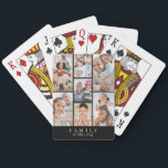 Personalized Photo Collage Playing Cards<br><div class="desc">Personalized Family 7-Photo Collage Poker Playing Cards. Add a bold, modern touch to family game night with these custom poker playing cards, designed with a sleek black background and a 7-photo collage showcasing your favorite memories. From family vacations and everyday moments to pets and milestones, each card becomes a fun...</div>
