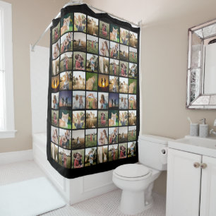 Personalized Photo Collage Shower Curtain