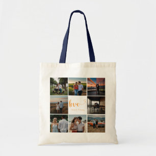 Personalized Photo Collage Tote Bag 