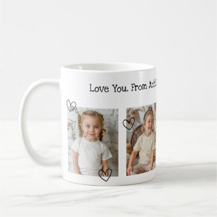 Personalized Photo Collage We Love You Text Mug