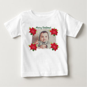 Personalized Photo Cristmas Baby  Shirt