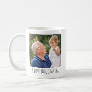 Personalized Photo Cup Custom Text Grandpa Picture
