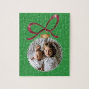 Personalized Photo Custom Christmas Keepsake Jigsaw Puzzle